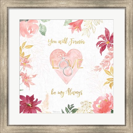 Framed All You Need is Love VII Print