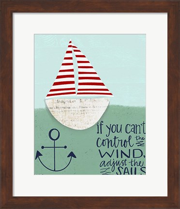 Framed Adjust the Sails Print