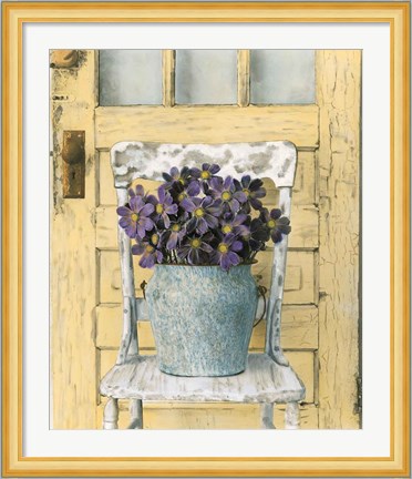 Framed Cottage Bouquet II Print