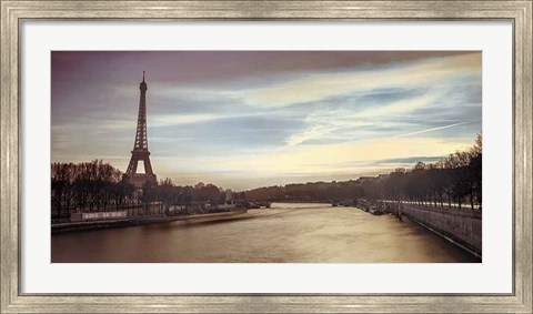 Framed Paris Sunset Print