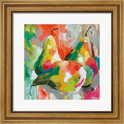 Framed Sunlit Pears Print