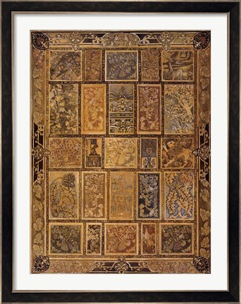 Framed Golden Tapestry Print