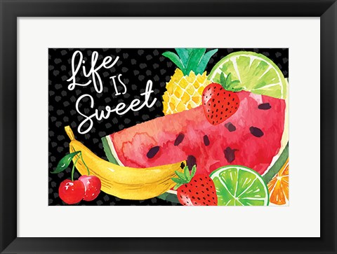 Framed Life is Sweet Print
