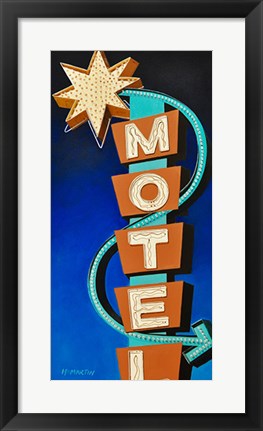 Framed Hotel Motel Print