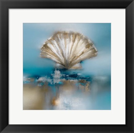 Framed Blue Shores Clam Print