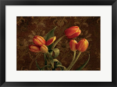 Framed Fleur de lis Tulips Print
