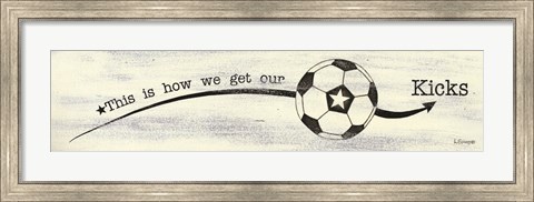 Framed Soccer - Kicks Print