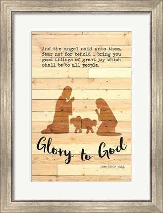 Framed Glory to God Print