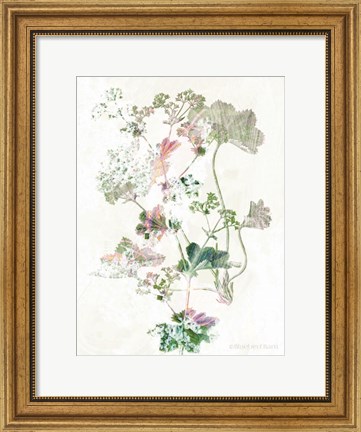 Framed Boho Geranium Botanical Print