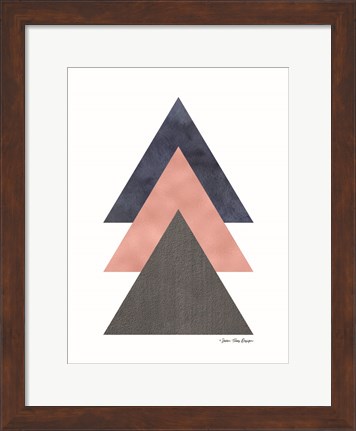 Framed Triangles I Print