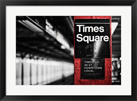 Framed Times Square Print