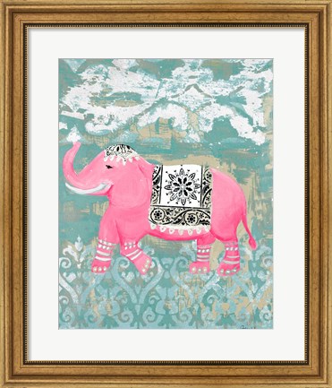 Framed Pink Bazaar I Print