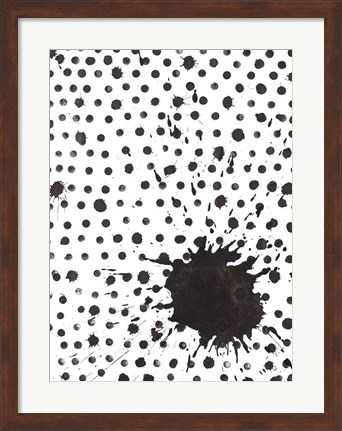 Framed Splash with Dots Print
