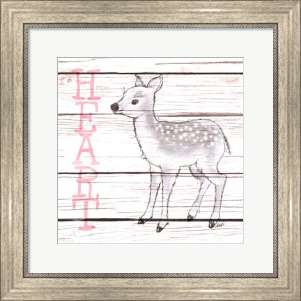 Framed Deer Heart Print