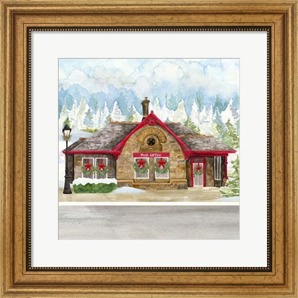 Framed Christmas Village III Print