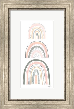 Framed Boho Rainbow VI Print