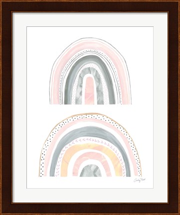 Framed Boho Rainbow III Print
