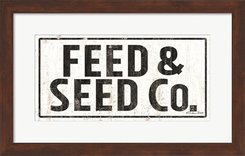 Framed Feed &amp; Seed Co. Print