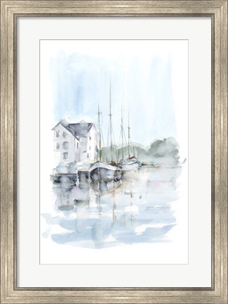 Framed New England Port I Print