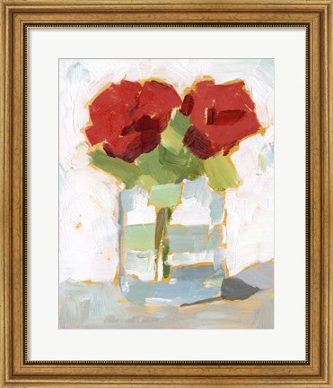 Framed Cut Roses I Print