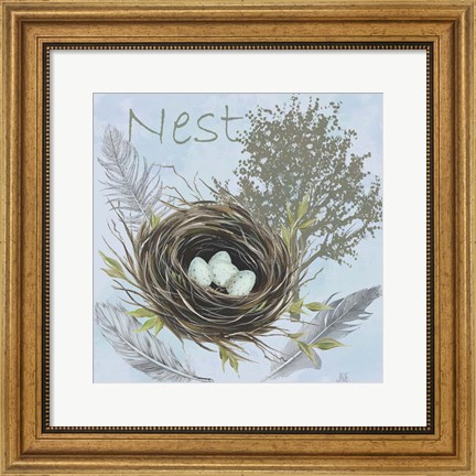 Framed Nesting Collection I Print