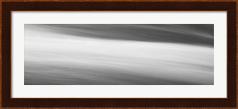 Framed Black &amp; White Water Panel VIII Print