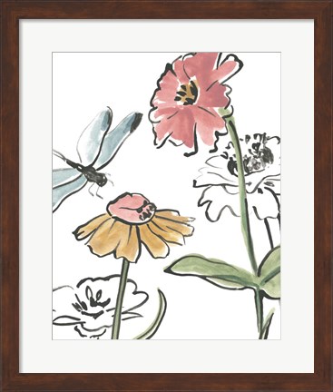 Framed Boho Florals I Print