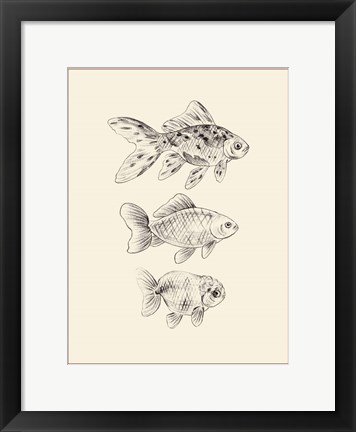 Framed Goldfish I Print