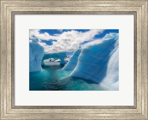 Framed Antarctic Peninsula, Antarctica Errera Channel, Beautiful Iceberg Print