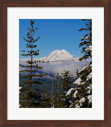 Framed Mount Garibaldi From The Chief Overlook At The Summit Of The Sea To Sky Gondola Print