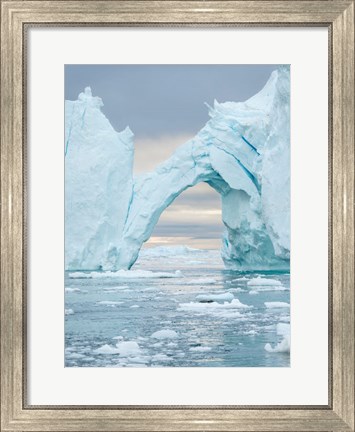 Framed Ilulissat Icefjord At Disko Bay, Greenland Print