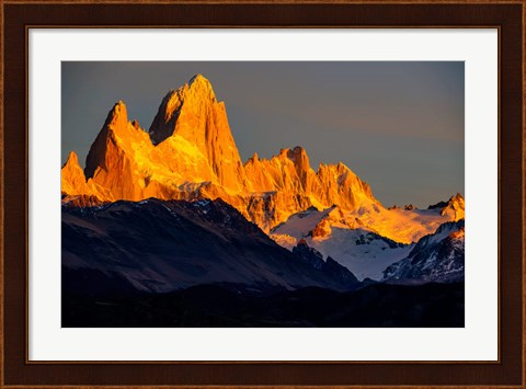 Framed Argentina, Patagonia El Chalten, Fitz Roy Print