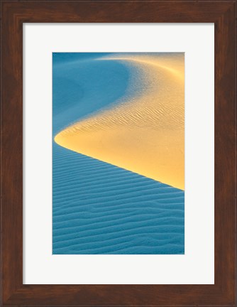 Framed New Mexico, White Sands National Park, Sand Dunes At Sunrise Print