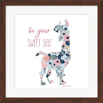 Framed Be Your Sweet Self Print