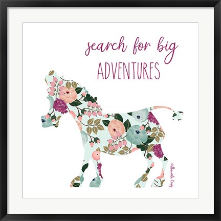 Framed Search for Big Adventures Print