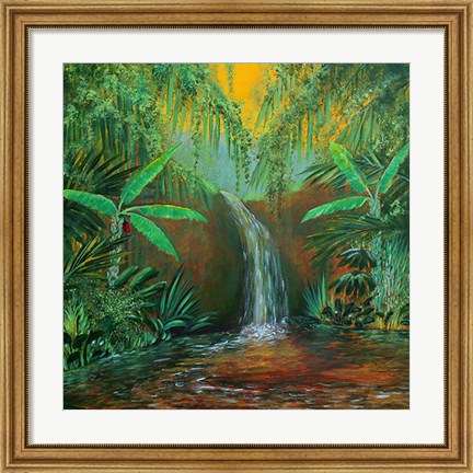 Framed Jungle Pool Print