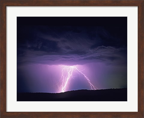 Framed Lightning Print