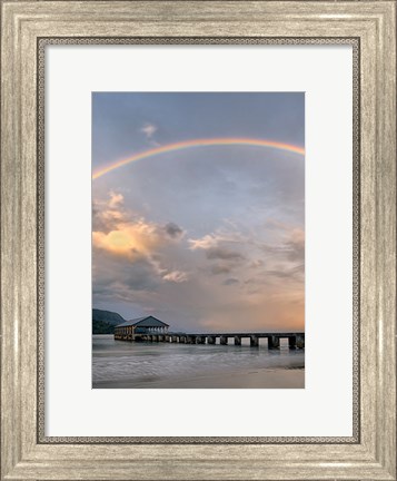 Framed Rainbow Pier IV Print
