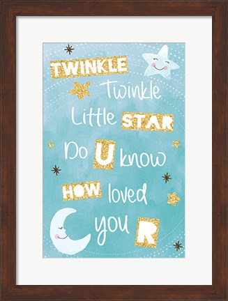 Framed Twinkle Twinkle Print