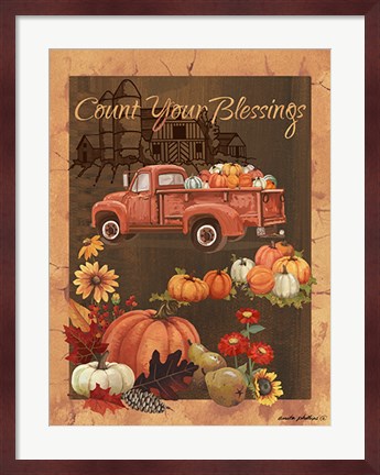 Framed Count Your Blessings VI Print