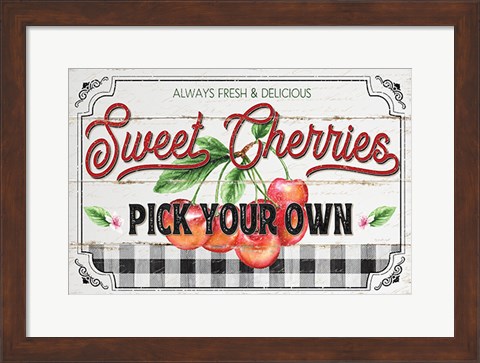 Framed Sweet Cherries Print
