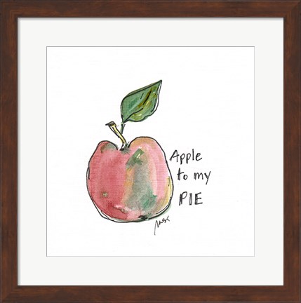 Framed Apple to My Pie Print
