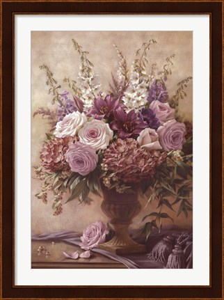 Framed Symphony Bouquet II Print