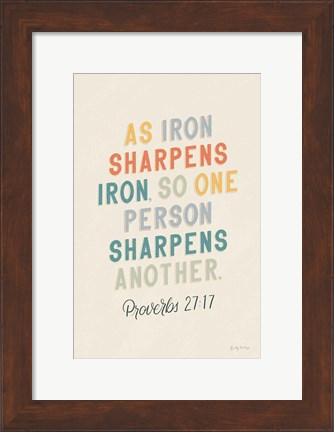 Framed Bible Saying III Print