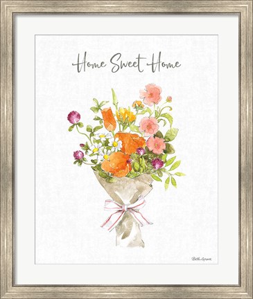 Framed Farmhouse Floral IV Print