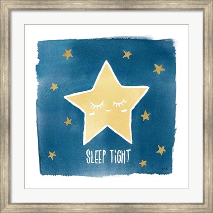 Framed Night Sky Sleep Tight Print