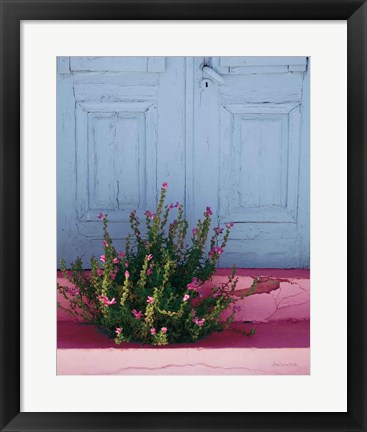 Framed Santorini I Spring Crop Print