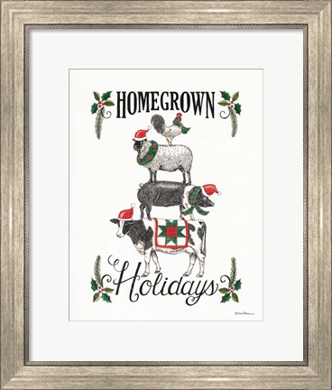 Framed Homegrown Holidays Print
