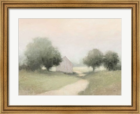 Framed Country Road Neutral Print