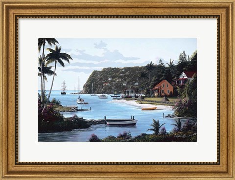 Framed Island Paradise Print